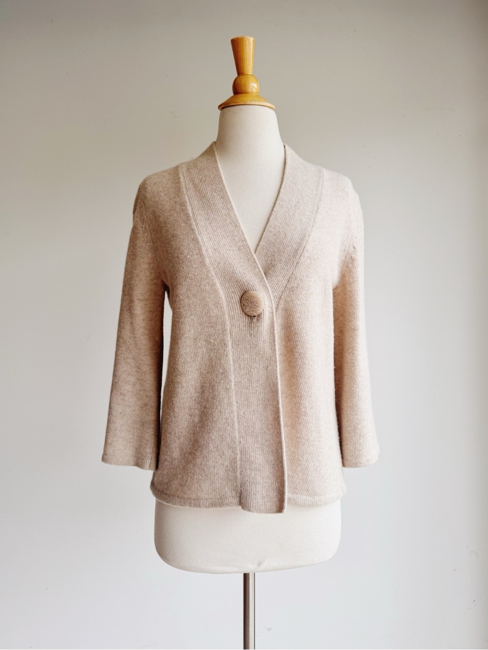 Tweeds Wool Angora Blend Sweater Cardigan M - Picture 2 of 6